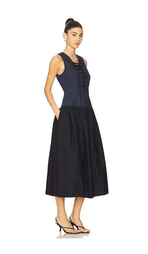 Denia Dress in Navy. - size 0 (also in 4, 6) - Ulla Johnson - Modalova