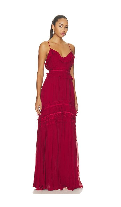 Dorothea Sleeveless Silk Gown in Red. - size 0 (also in 2, 4, 6, 8) - Ulla Johnson - Modalova