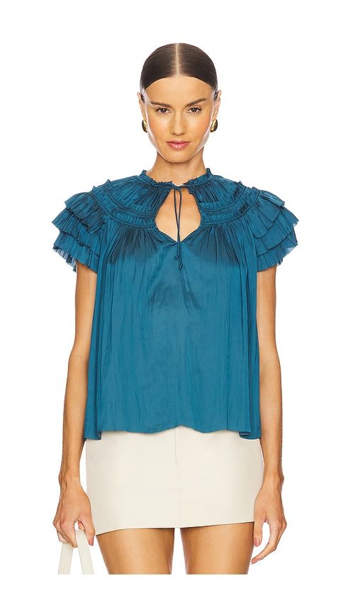 Elvie Top in Slate. - size 2 (also in 4, 8) - Ulla Johnson - Modalova
