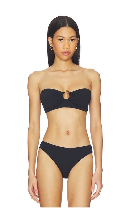 Corfu Bikini Top in Black. - size M (also in S, XL, XS) - Ulla Johnson - Modalova