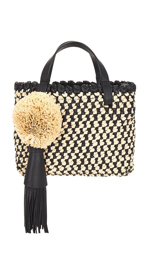 Raffia Mini Crossbody Bag in Black - Ulla Johnson - Modalova