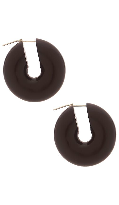Stratus Hoop Earrings in Chocolate - Uncommon Matters - Modalova