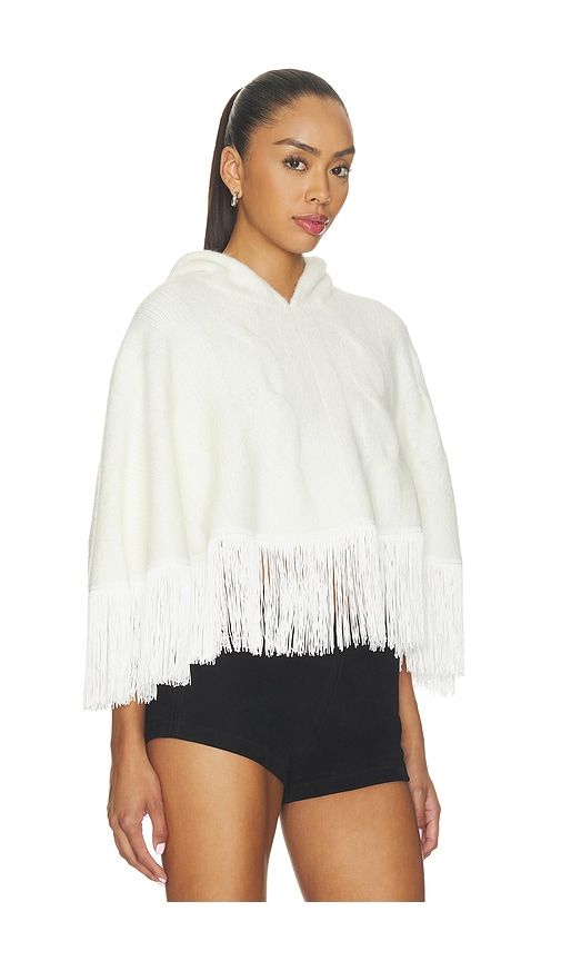 Whistle Poncho in White. - size L/XL (also in M/L, XS/S) - Understated Leather - Modalova