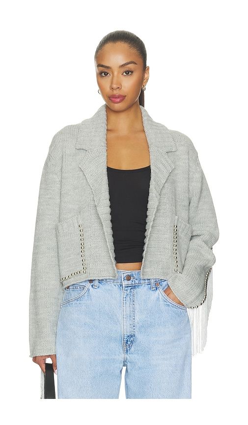 Cropped Rodeo Robe in Grey. - size L/XL (also in M/L, XS/S) - Understated Leather - Modalova
