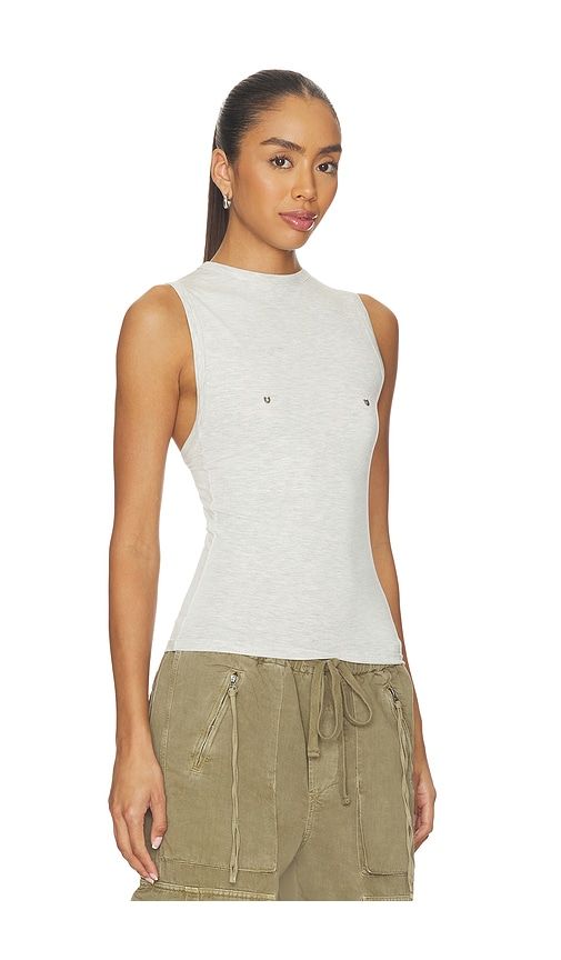 X REVOLVE Midnight Motors Studded Tank Top in Light Grey. - size L (also in M, S, XL, XS) - Understated Leather - Modalova
