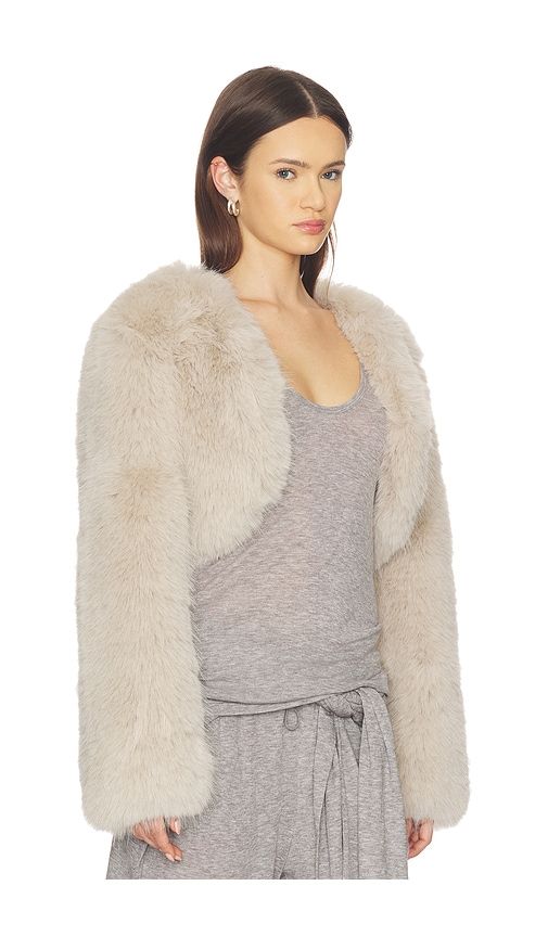 Empress Jacket in Neutral. - size L (also in XS) - Unreal Fur - Modalova