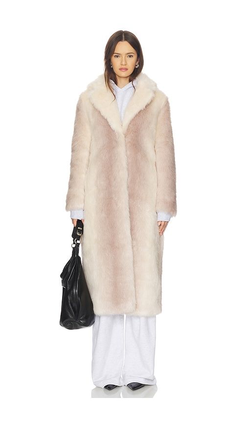 White Plains Coat in Cream. - size L (also in M, S, XS) - Unreal Fur - Modalova