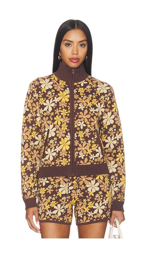 Copacabana Margot Knit Jacket in Brown. - size L (also in M, S, XL, XS) - THE UPSIDE - Modalova