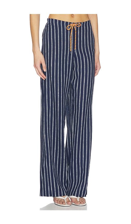 Belize Charli Drawstring Pant in Navy. - size M (also in S, XS) - THE UPSIDE - Modalova