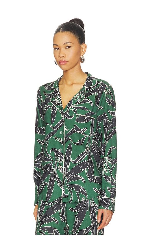 Tamara Rio Collared Top in Dark Green. - size M (also in S, XS) - THE UPSIDE - Modalova