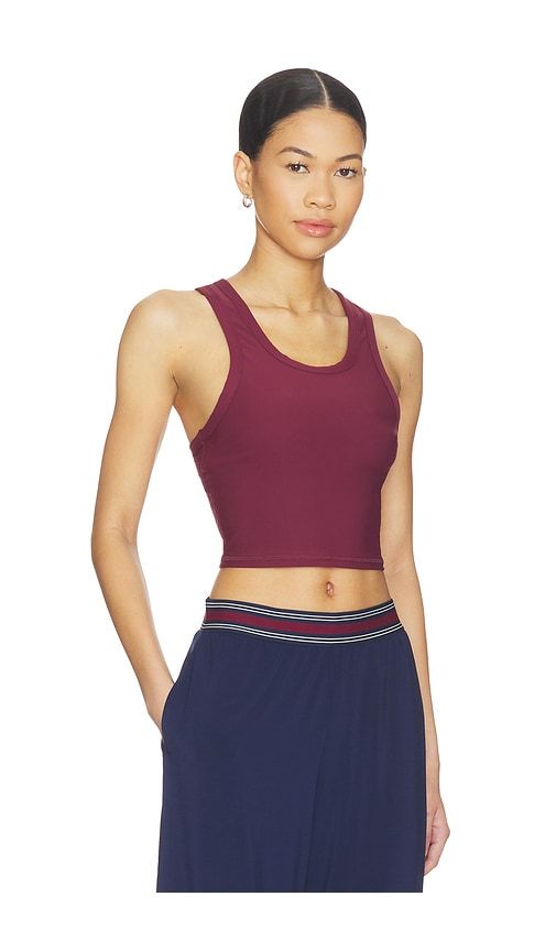 Peached Sophie Crop Top in Burgundy. - size M (also in S, XL, XS) - THE UPSIDE - Modalova