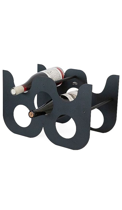 Upton Tulip Wine Rack in Black - Upton - Modalova