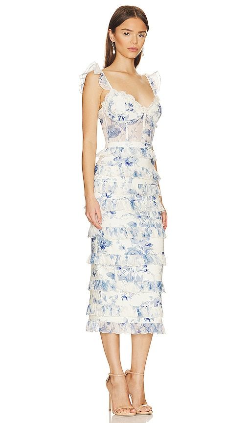 Fiorenza Midi Dress in White. - size 0 (also in 00) - V. Chapman - Modalova