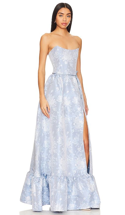 Charlotte Corset Gown in Baby Blue. - size 0 (also in 2, 6) - V. Chapman - Modalova