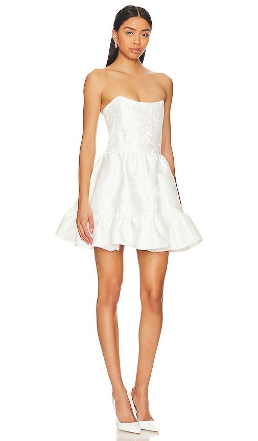 Ginny Corset Mini Dress in White. - size 0 (also in 10, 4) - V. Chapman - Modalova