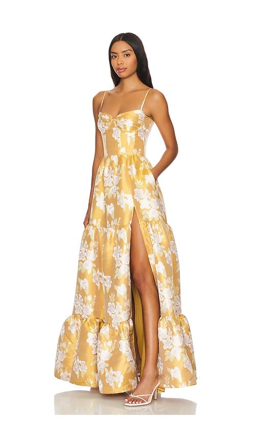 Lucetta Gown in Metallic Gold. - size 2 (also in 0, 4) - V. Chapman - Modalova