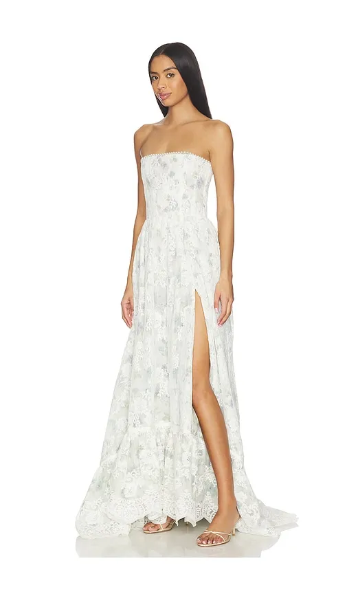 Cambree Dress in White,Baby Blue. - size 12 (also in 2, 4, 6) - V. Chapman - Modalova