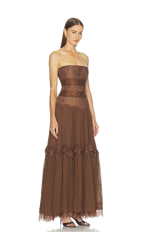 Sloane Dress in Brown. - size 0 (also in 10, 2, 4, 6, 8) - V. Chapman - Modalova