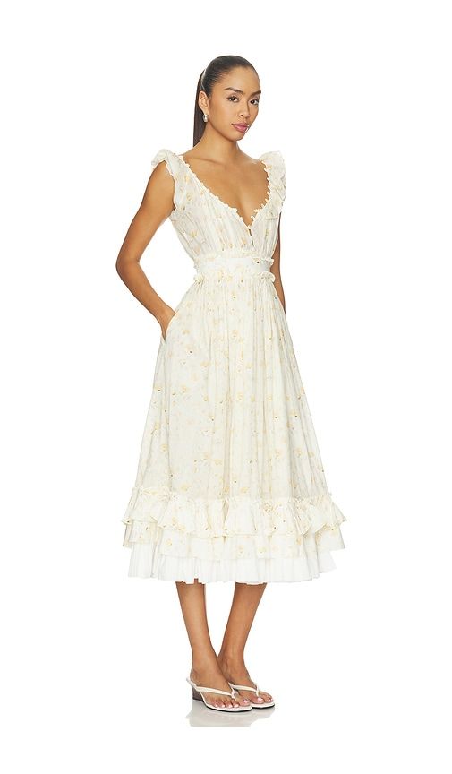 X Kristopher Brock Girona Dress in Cream. - size 0 (also in 2, 4, 6, 8) - V. Chapman - Modalova