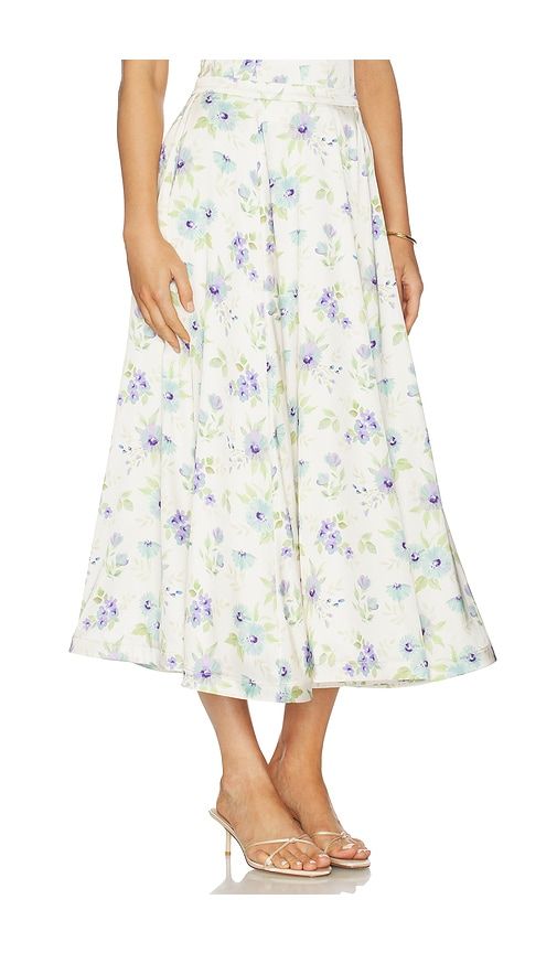 Carrie Skirt in White,Blue. - size 10 (also in 12, 4, 6) - V. Chapman - Modalova