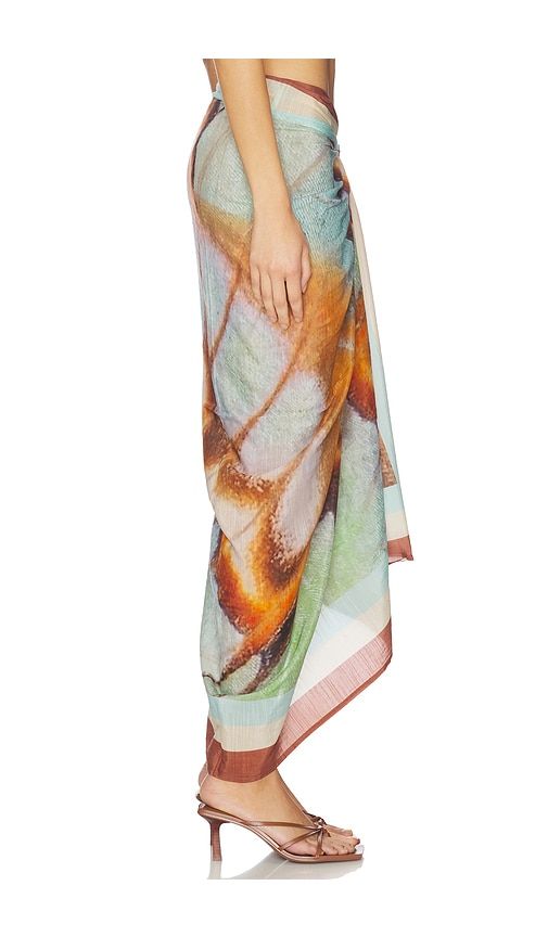 Samara Sarong in Brown,Baby Blue - vitamin A - Modalova