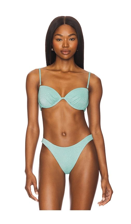 Mabel Bikini Top in Teal. - size L (also in S, XL) - vitamin A - Modalova