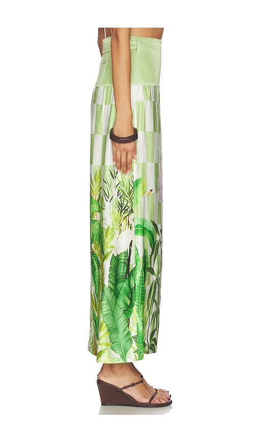 Pushpanjali Wrap Maxi Skirt in Green. - size M (also in S, XS) - Verandah - Modalova