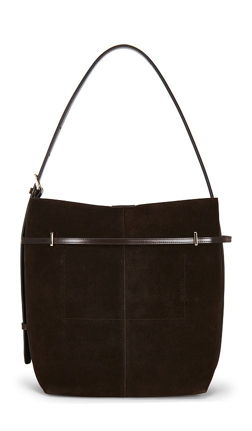 X REVOLVE X Revolve Suede Belted Tote Bag in Brown - VERAFIED - Modalova