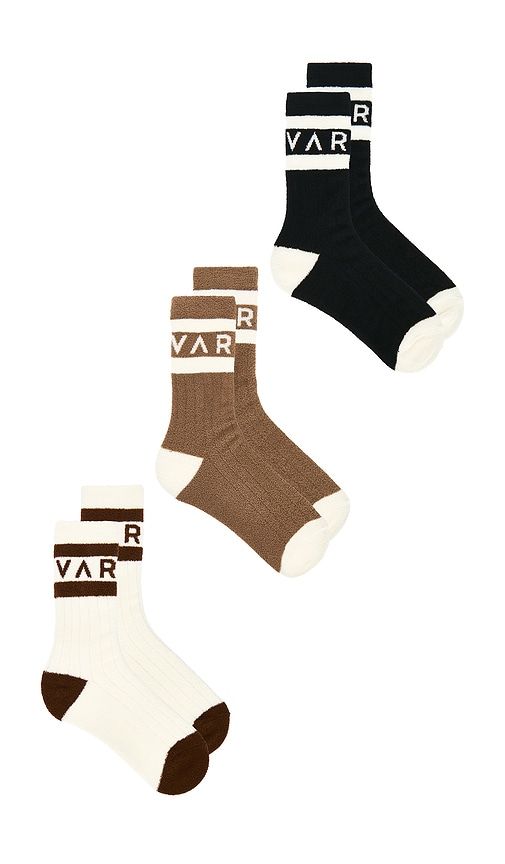Spencer 3 Pack Sock in White. - size S/M (also in ) - Varley - Modalova