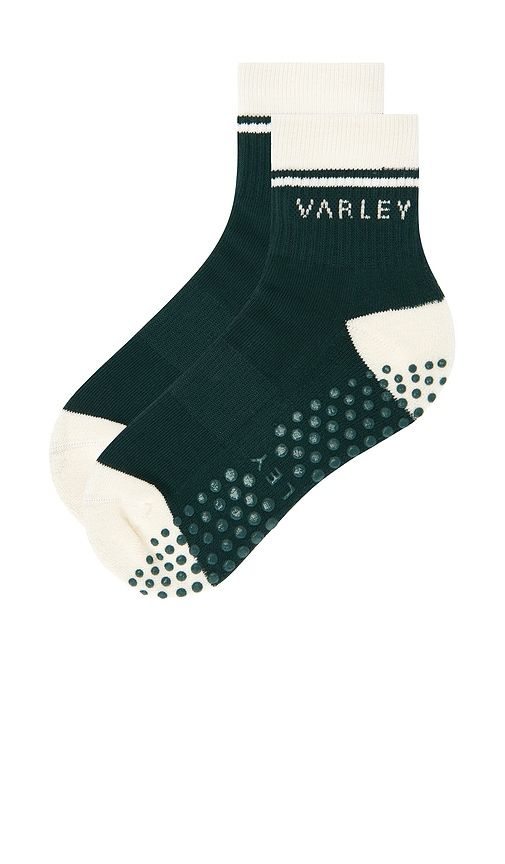 Grayson Half Crew Grip Sock in Green. - size S/M (also in ) - Varley - Modalova