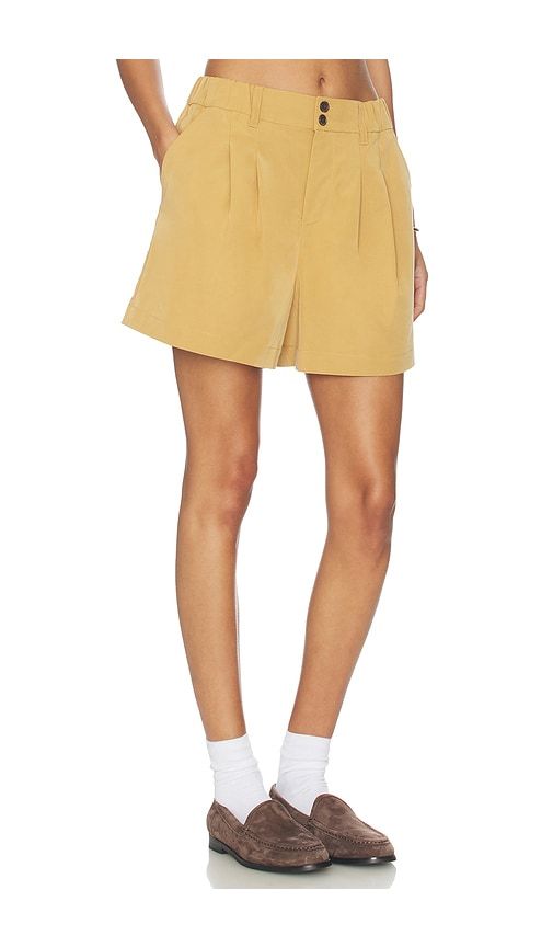 Tansy Woven Short in Tan. - size L (also in M, S, XS) - Varley - Modalova