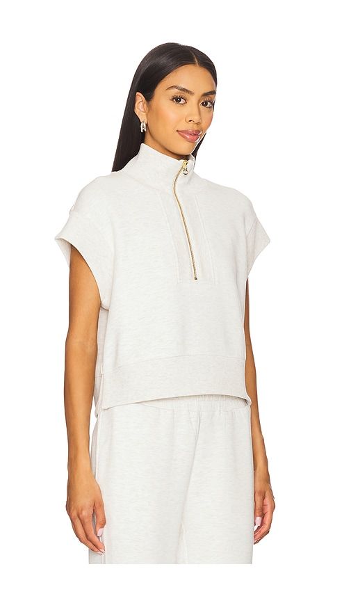 Kelly Half Zip Sweatshirt in Ivory. - size L (also in M, XL) - Varley - Modalova