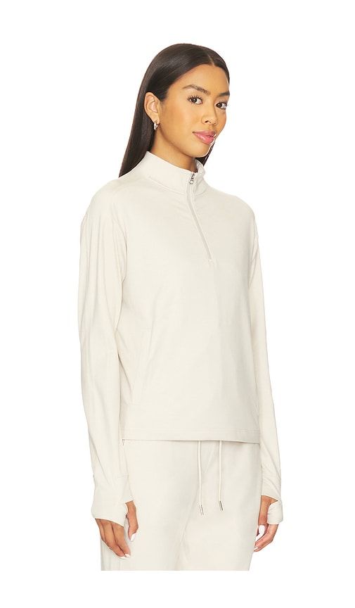 Lamia Half Zip Midlayer in Ivory. - size L (also in M, S, XS) - Varley - Modalova