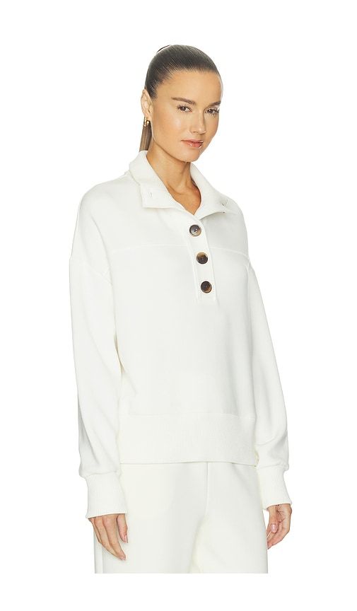 Bronya Button Placket Sweater in Ivory. - size S (also in XS, M, L, XL) - Varley - Modalova