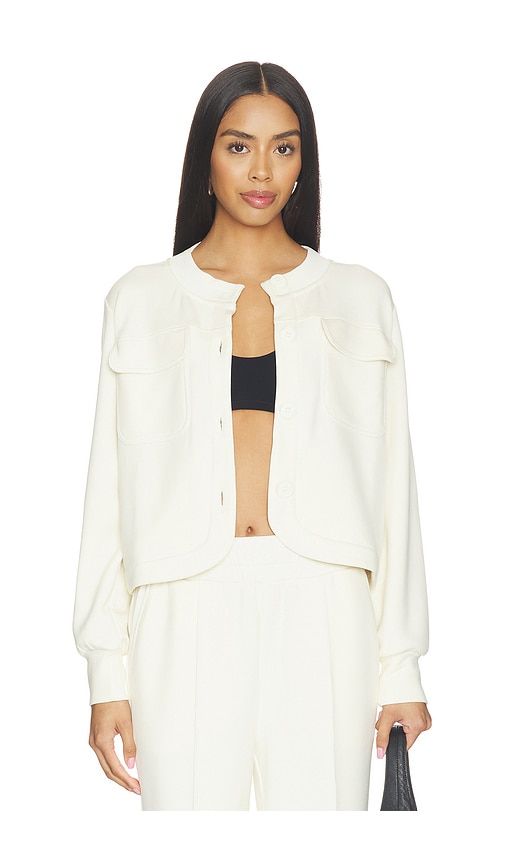 Hartwell Button Through Jacket in Cream. - size L (also in M) - Varley - Modalova