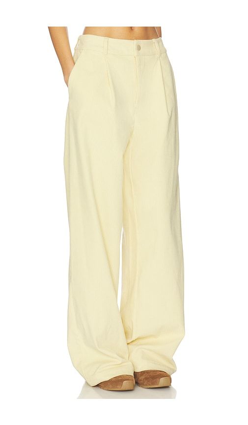 Floris Wide Leg 29.5 Pant in Lemon. - size S (also in L) - Varley - Modalova