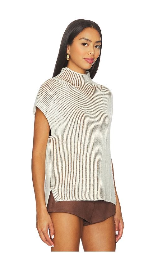 Lauren Plated Knit Tank Top in Cream. - size L (also in M) - Varley - Modalova
