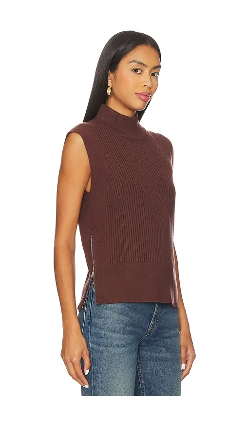 Lois High Neck Tank Top in Brown. - size M (also in XS) - Varley - Modalova