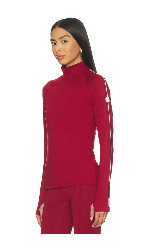 Always Warm Mock Neck Baselayer Top in Burgundy. - size S (also in XS) - Varley - Modalova