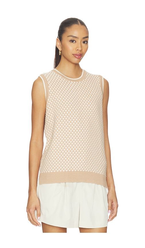 Jenson Stitch Knit Tank Top in Taupe. - size M (also in S) - Varley - Modalova