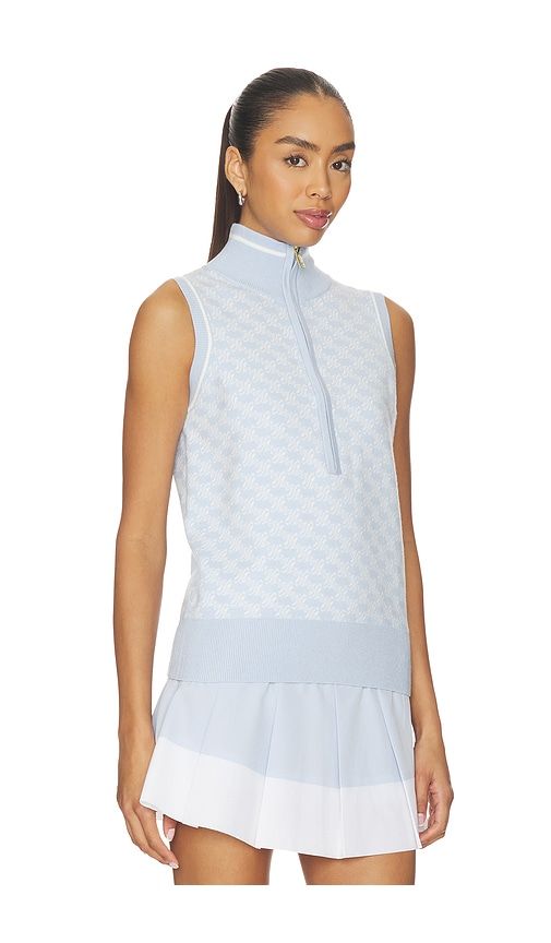 Vincent Half Zip Knit Top in Baby Blue. - size L (also in M, S, XL, XS) - Varley - Modalova
