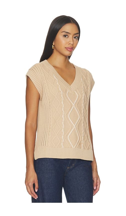 Benedetta Knit Top in Taupe. - size L (also in M, S, XL, XS, XXS) - Varley - Modalova
