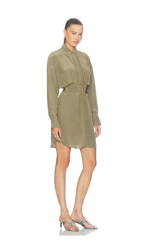 Darlis Tunic Dress in Olive. - size 0 (also in 00, 10, 2, 4) - Veronica Beard - Modalova