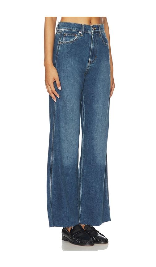 Taylor Cropped Wide Leg in Blue. - size 28 (also in 30) - Veronica Beard - Modalova