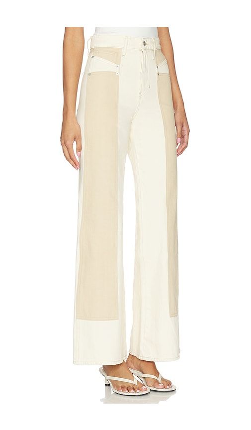 Taylor Wide Leg Jeans in Cream,Beige. - size 26 (also in 28, 29, 31) - Veronica Beard - Modalova