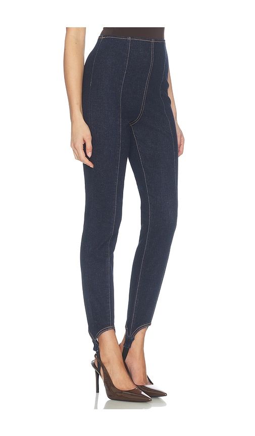 Lydia Stirrups Pant in Blue. - size L (also in M, S, XS) - Veronica Beard - Modalova