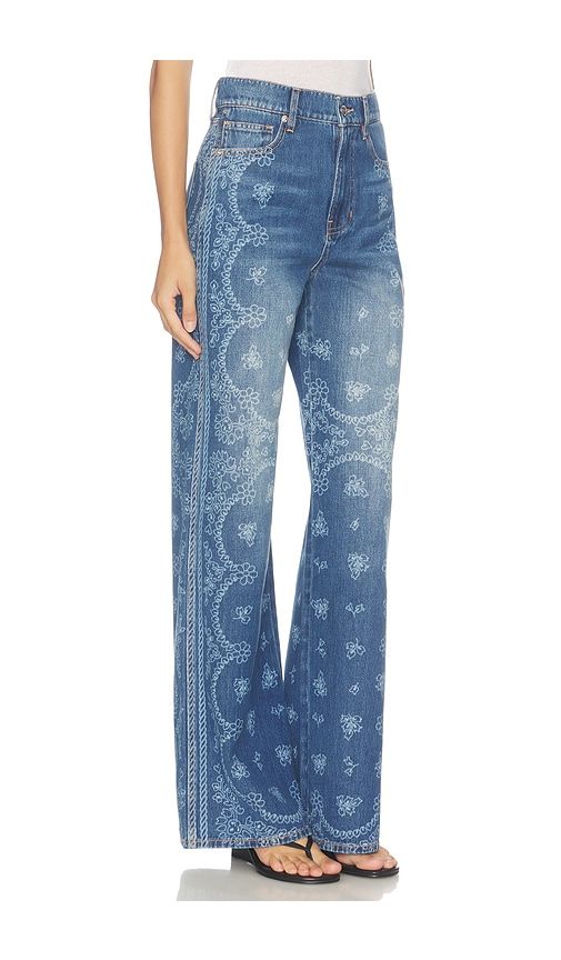 Taylor High Rise Wide Leg Jeans in Denim-Medium. - size 24 (also in 25, 26, 27, 28, 30) - Veronica Beard - Modalova