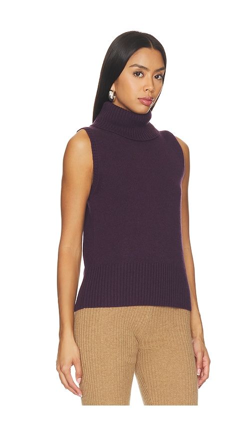 Mazzy Cashmere Shell Sweater in Purple. - size L (also in M, S, XS) - Veronica Beard - Modalova