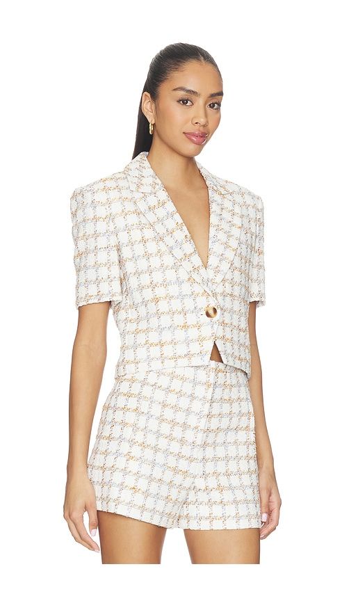 Montenegro Jacket in Cream. - size 10 (also in 12, 4, 6) - Veronica Beard - Modalova