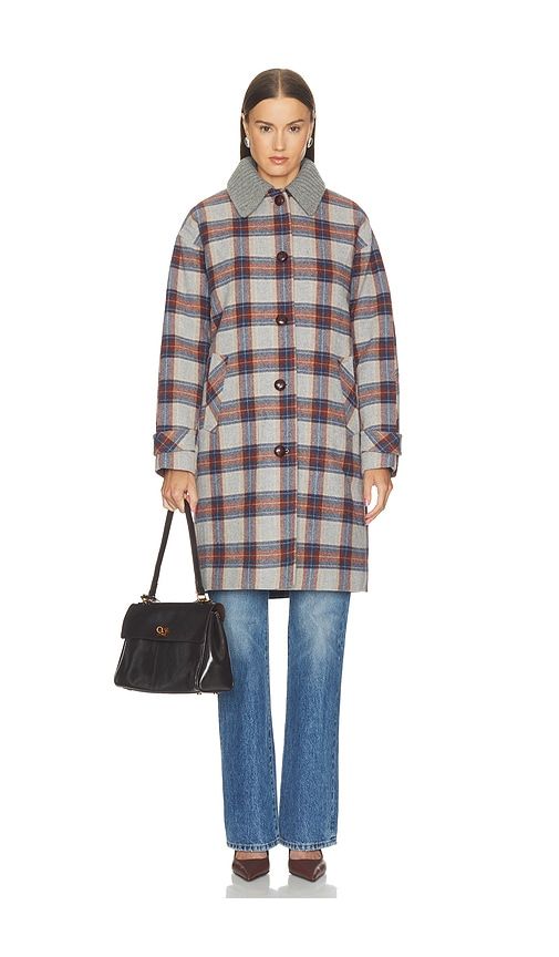 Laurent Dickey Coat With Collar in Multi. - size L (also in M, S, XS) - Veronica Beard - Modalova